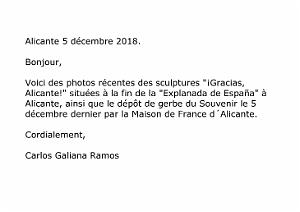 2018 12 05 ALICANTE COMMEMEMORATION DE TOUS NOS MORTS EN AFN
